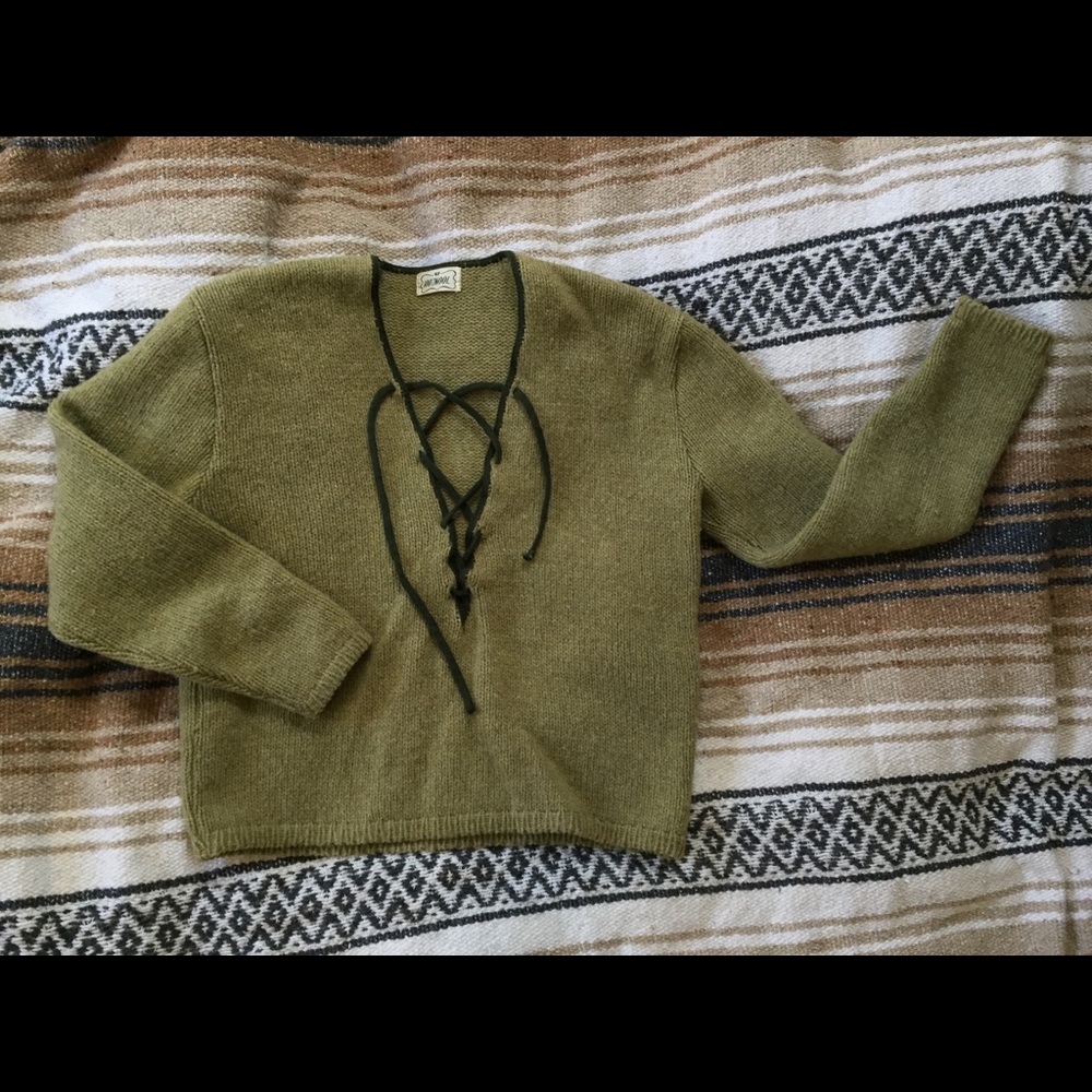 VINTAGE Sage Green Wool Sweater